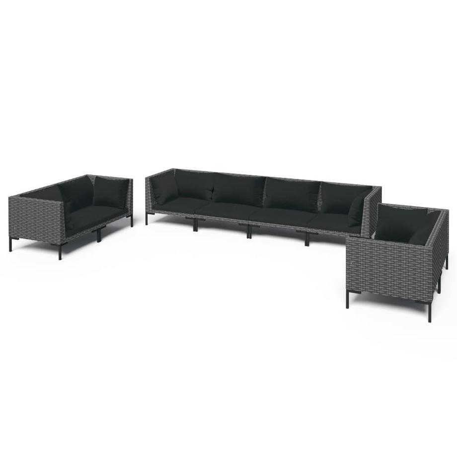 Garten-lounge-set poly-rattan
