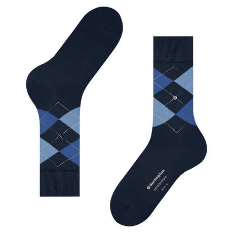 Burlington Edinburgh Rautenmuster Socken  