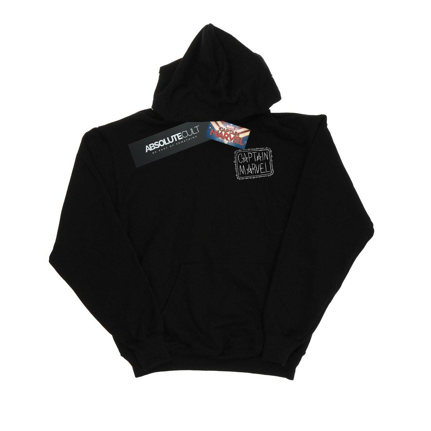 Image of Captain Breast Patch Kapuzenpullover Mädchen Schwarz 116