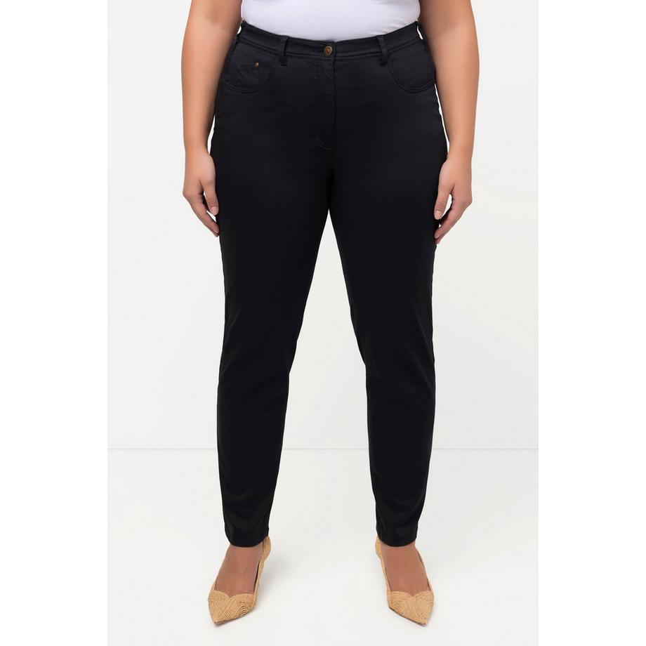 Ulla Popken Sophie Slim Fit Brodé Pantalon 5 Poches  