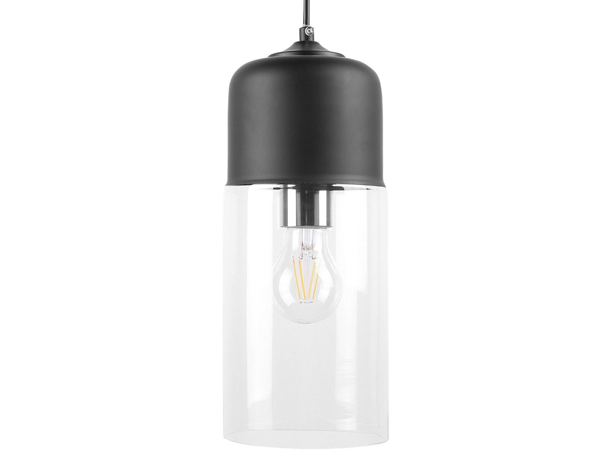 Beliani Lampe suspension en Verre Moderne PURUS  