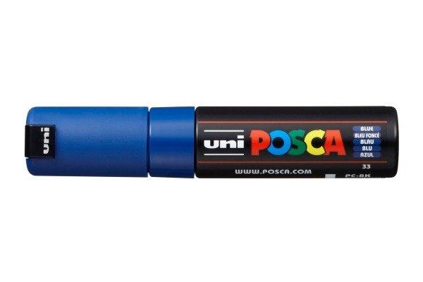 uni-ball UNI-BALL Posca Marker 8mm PC-8K BLUE blau, Keilspitze  