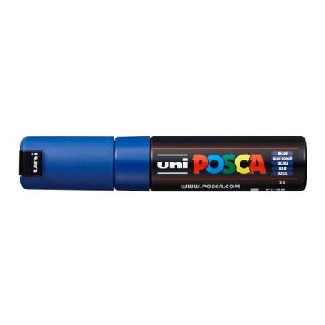 uni-ball UNI-BALL Posca Marker 8mm PC-8K BLUE blau, Keilspitze  