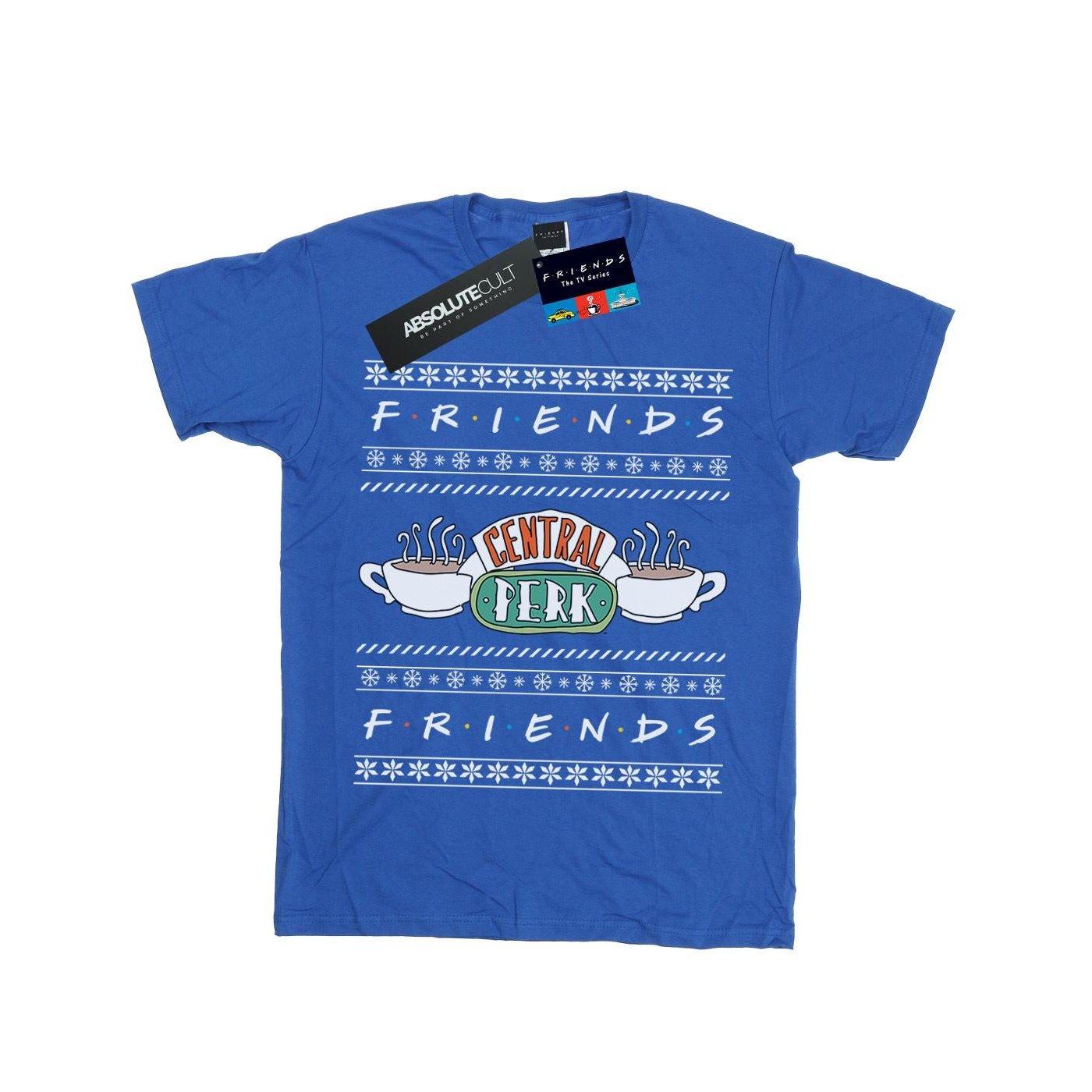 Image of Fair Isle Central Perk Tshirt Jungen Königsblau 128
