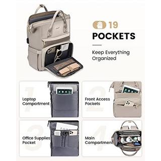 Only-bags.store  Sac à dos, sac à dos étanche pour ordinateur portable 15,6 pouces, grand sac à dos avec port de chargement USB, sacs à dos pour le travail, le bureau, les voyages 