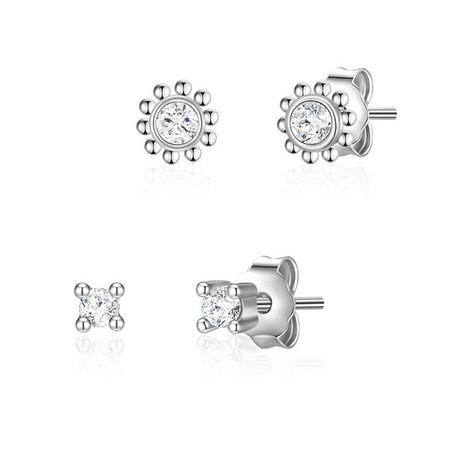 Glanzstücke München  Femme Puces d'oreilles en argent Fleur 