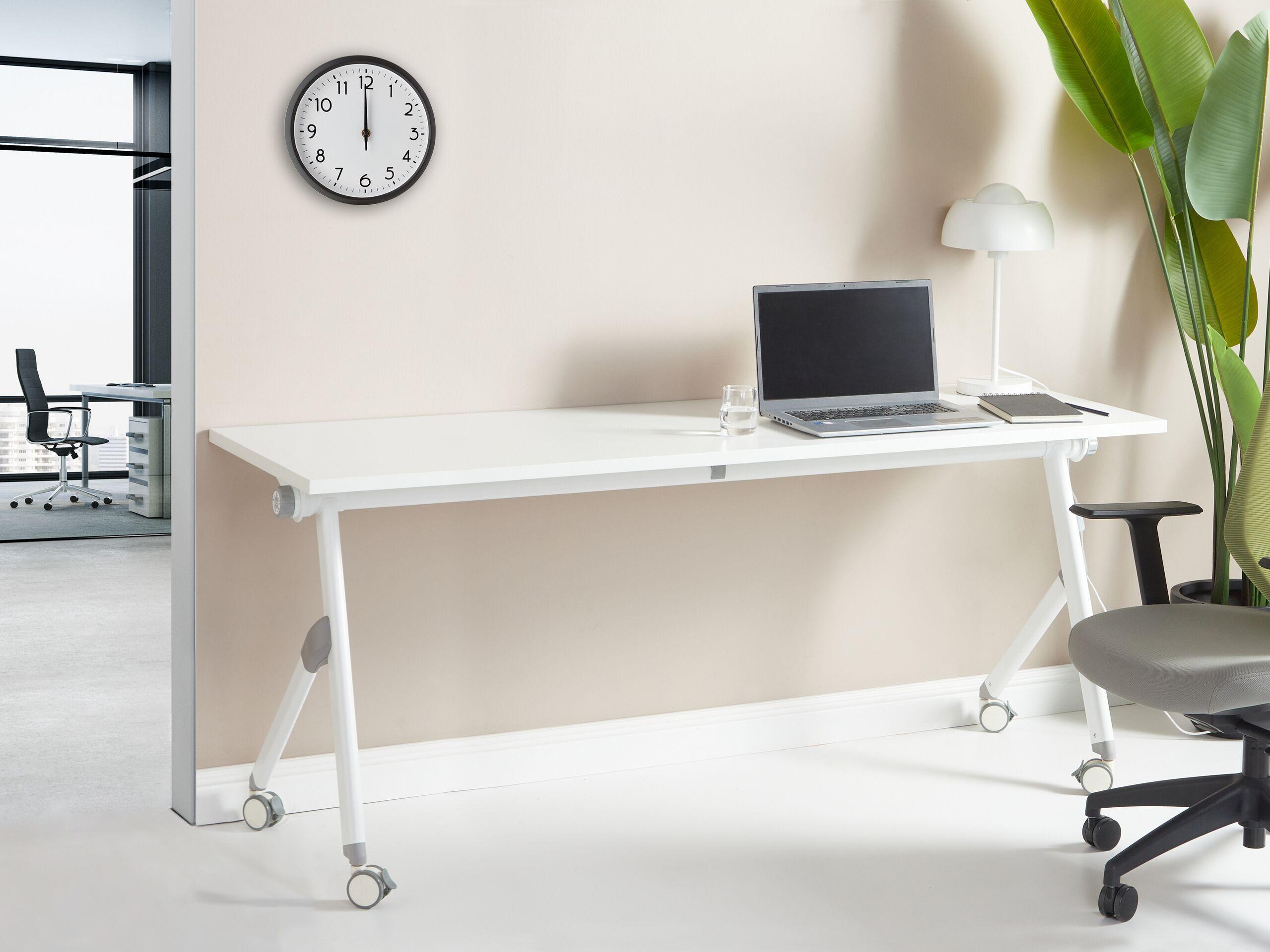 Beliani Bureau pliable en Acier Moderne BENDI  