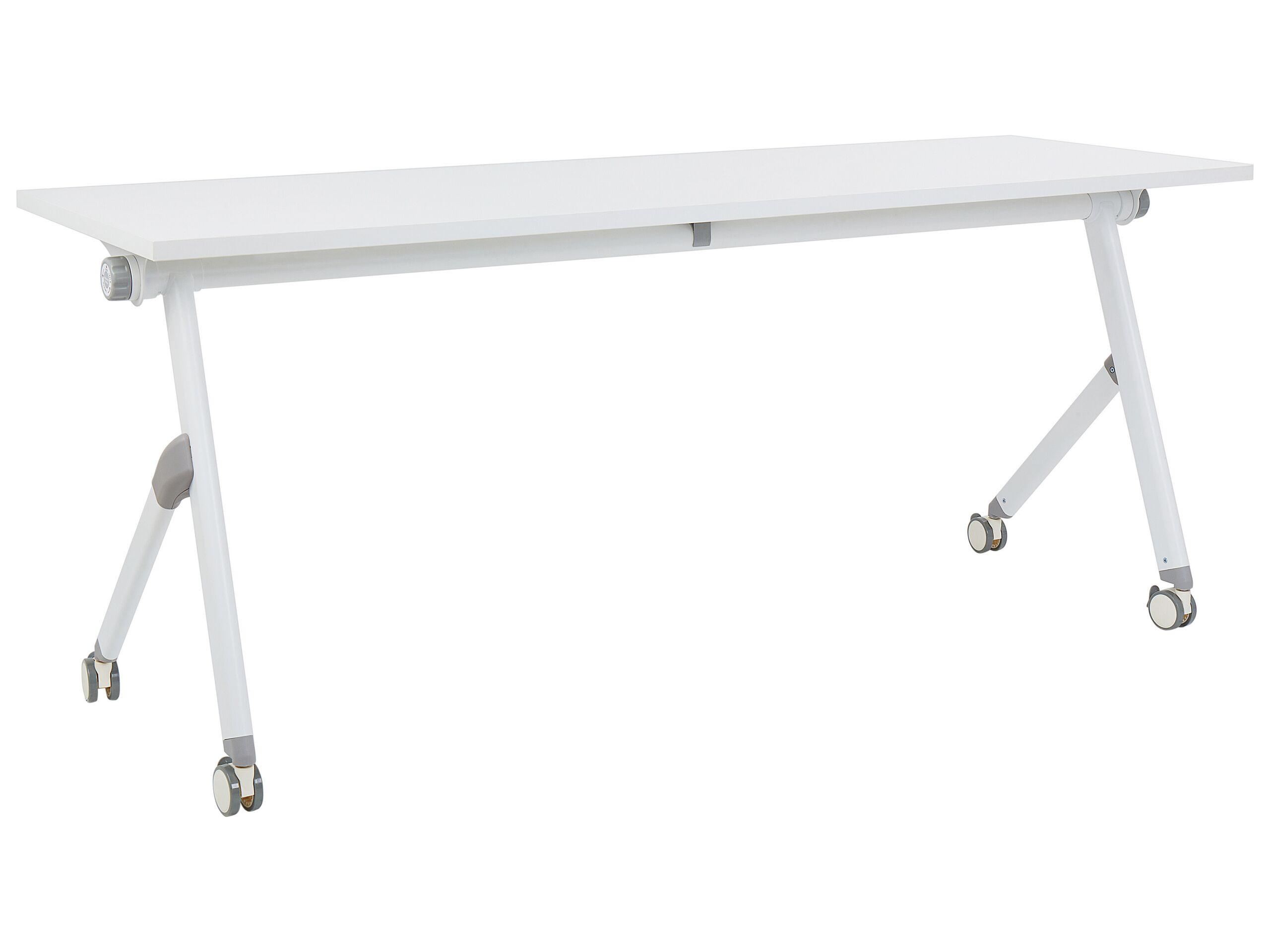 Beliani Bureau pliable en Acier Moderne BENDI  