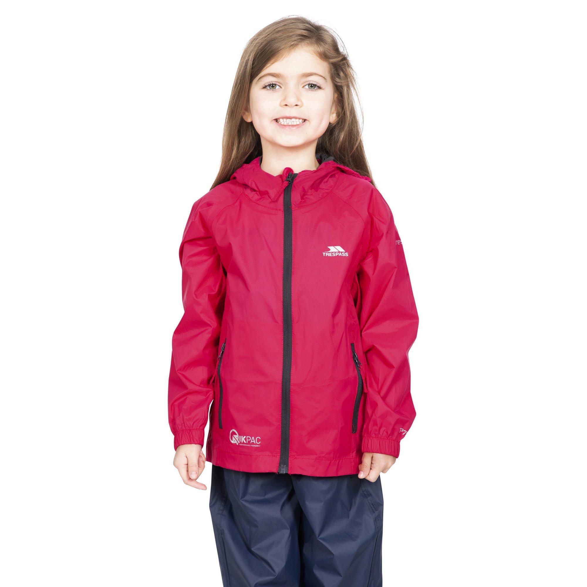 Trespass  Qikpac Veste imperméable repliable Enfant 