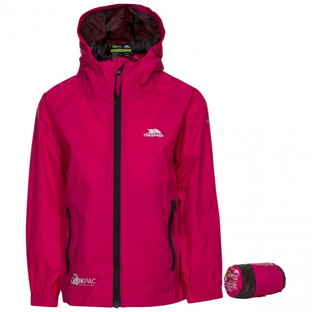 Image of Qikpac Verstaubare Jacke Unisex Pink 7-8A