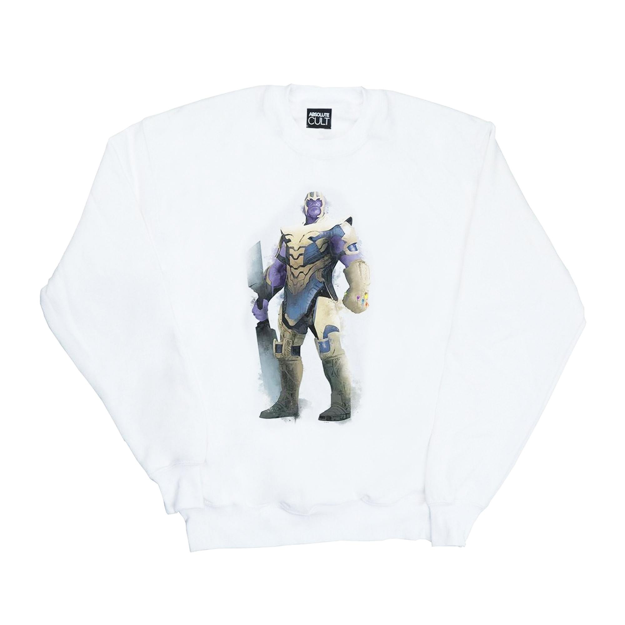 Image of Avengers Endgame Painted Thanos Sweatshirt Damen Weiss M