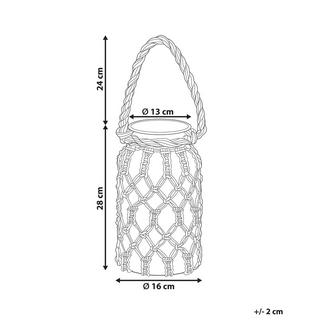 Beliani  Lanterna en Vetro Boho JALEBI 
