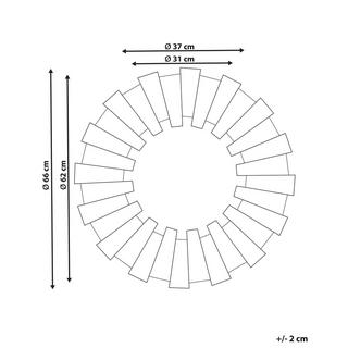 Beliani Wandspiegel aus MDF-Platte Rustikal ECATEPEC  