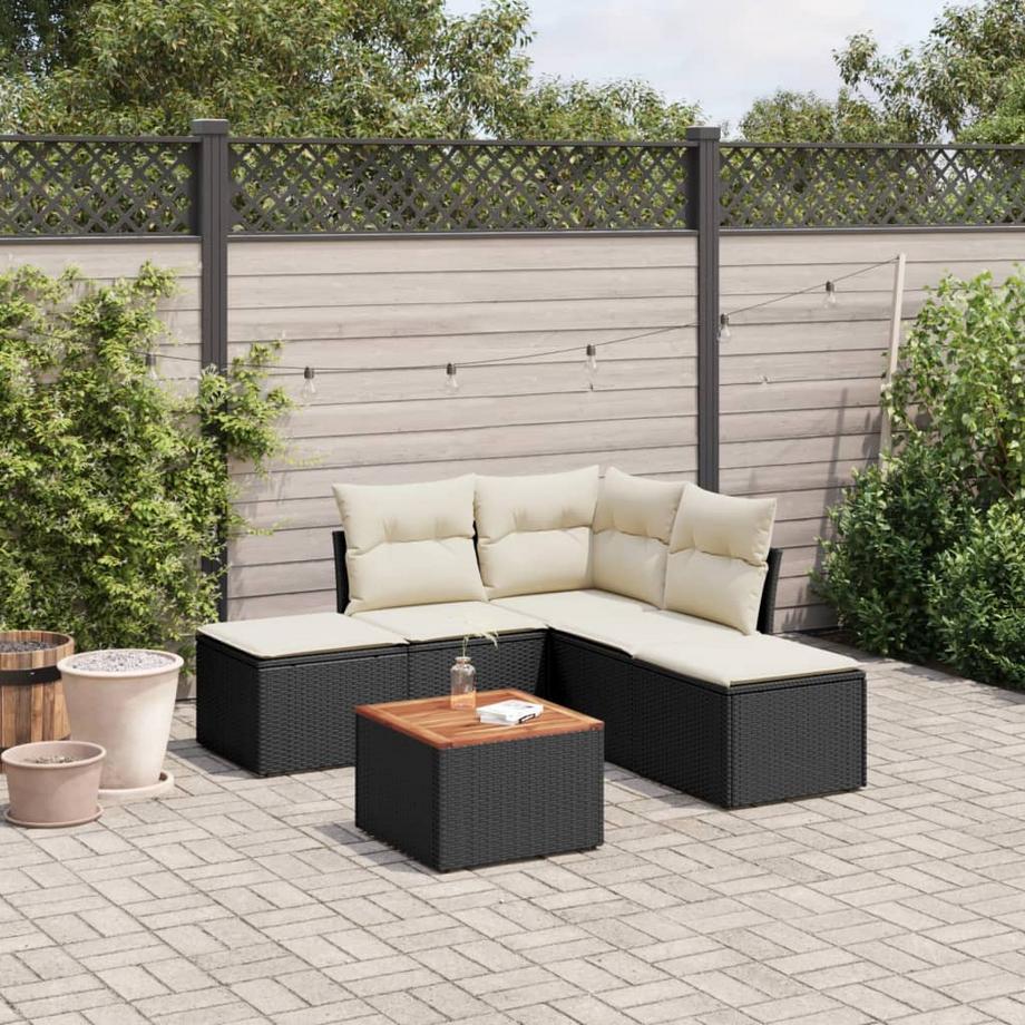 VidaXL Ensemble de canapés de jardin rotin synthétique  