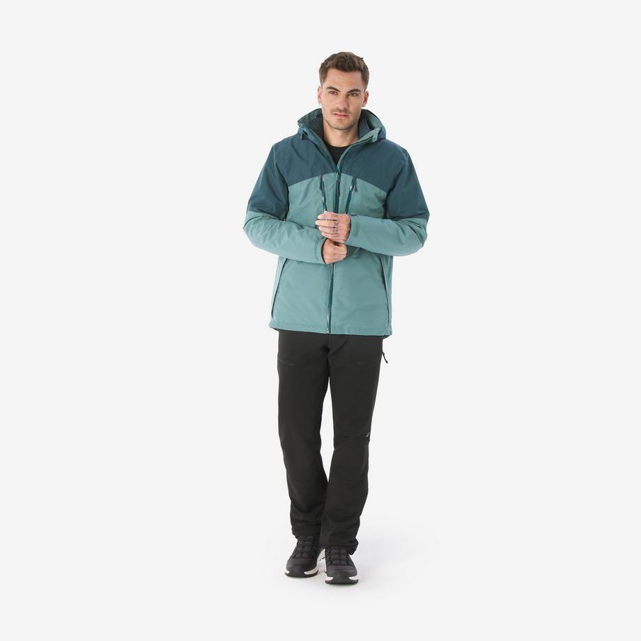 FORCLAZ Travel 500 3-in-1 Wasserdichte Winterjacke  