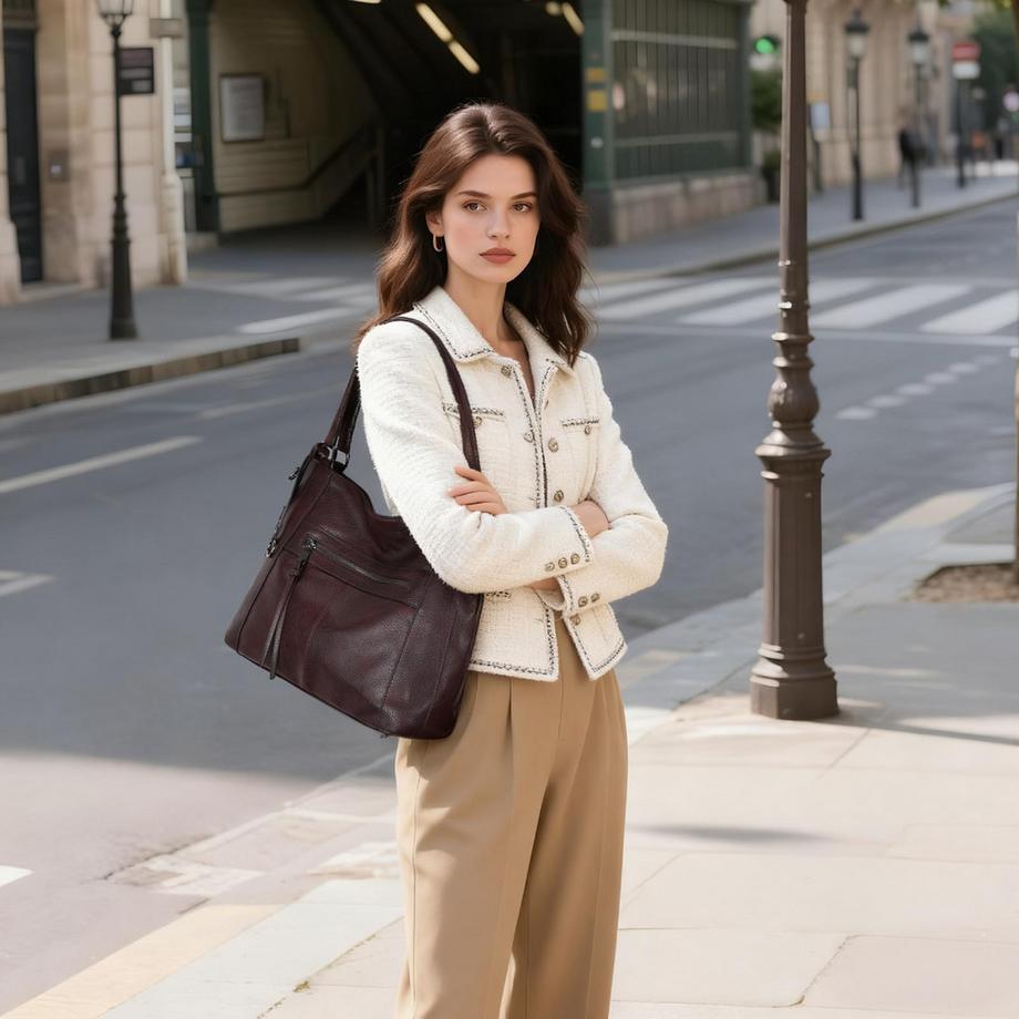 Only-bags.store Ensemble de 2 sacs à main avec sac bandoulière et portefeuille  