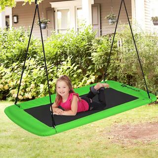 Northix Baumschaukel Nestschaukel 100-180cm verstellbaren Seil Indoor & Outdoor-Baumschaukel Schaukel Grün  