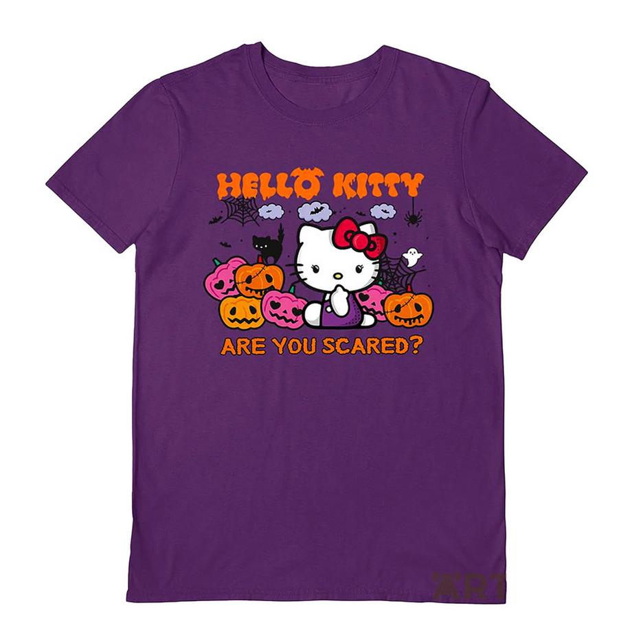 T-ShirtMotif Hello Kitty Are You Scared