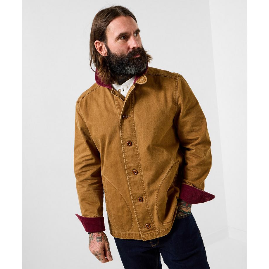 Veste décontractée en toile délavée