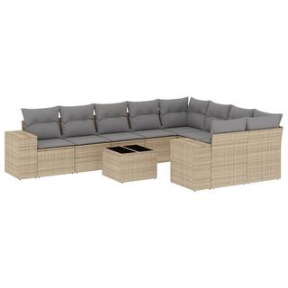 VidaXL set divano da giardino Polirattan  