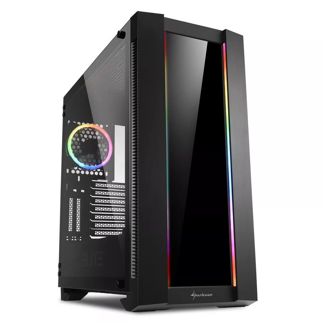 Sharkoon – PC-Gehäuse Elite Shark, Schwarz