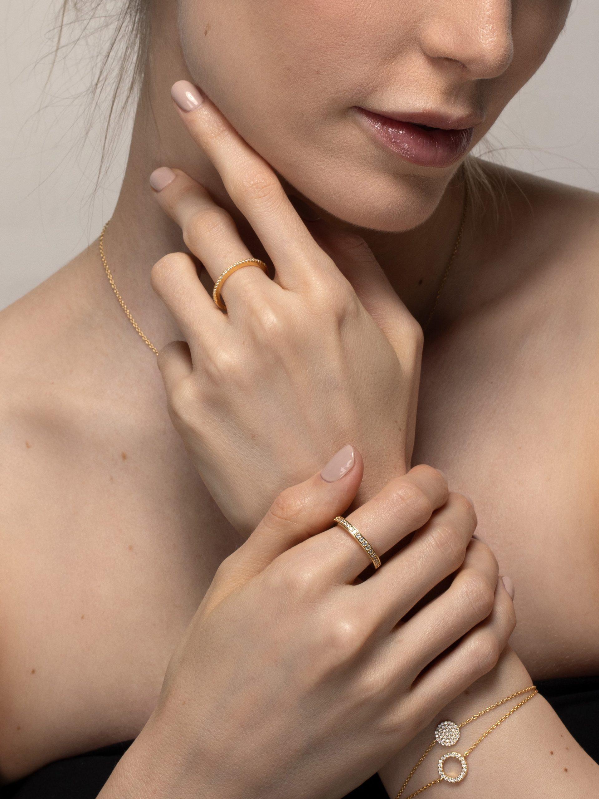   All around Ring 1044 Vergoldet 