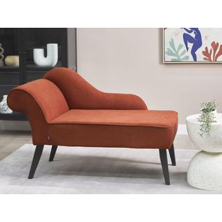 Beliani Chaise longue côté gauche en Polyester Traditionnel BIARRITZ  