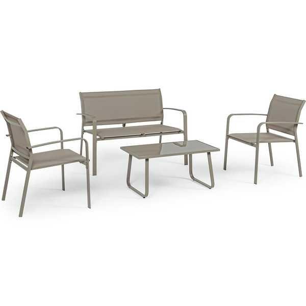 Image of Garten Sitzgruppe Arent taupe (4-teilig) Garten Sitzgruppe Arent taupe (4-teilig)