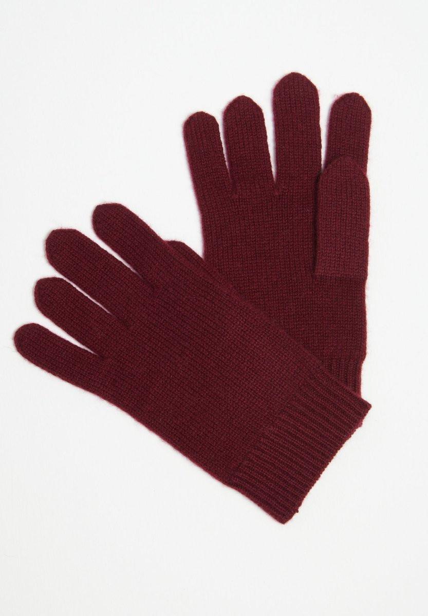 Image of Handschuhe 4 Sohn - 100 Kaschmir Herren Bordeaux ONE SIZE