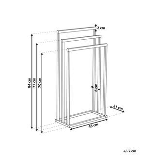 Beliani  Handtuchständer aus Stahl Modern CHARRAS 