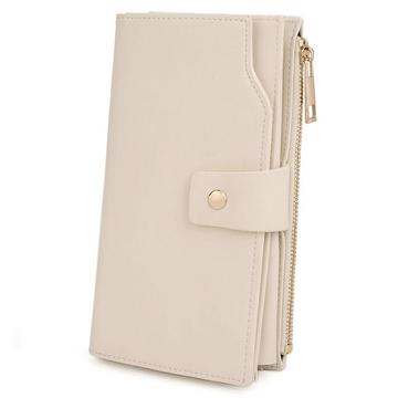 Brieftasche RFID-Blockierung Große Kapazität Vegan Leder Clutch Wallet 21 Card Slots Holder Organizer