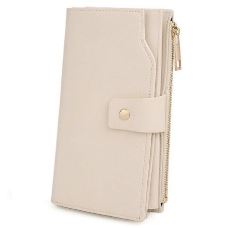 Only-bags.store  Brieftasche RFID-Blockierung Große Kapazität Vegan Leder Clutch Wallet 21 Card Slots Holder Organizer 