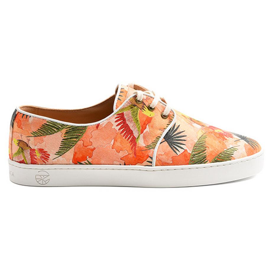 PANAFRICA Oasis Motif Floral Baskets à Lacets  
