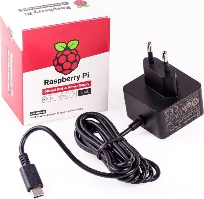 Raspberry Pi®  RPI PS 15W BK EU adaptateur de puissance & onduleur Intérieure 15,3 W Noir 