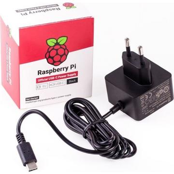 Raspberry Pi RPI PS 15W BK EU Netzteil & Spannungsumwandler Indoor 15,3 W Schwarz