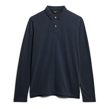 langärmeliges poloshirt aus jersey studios