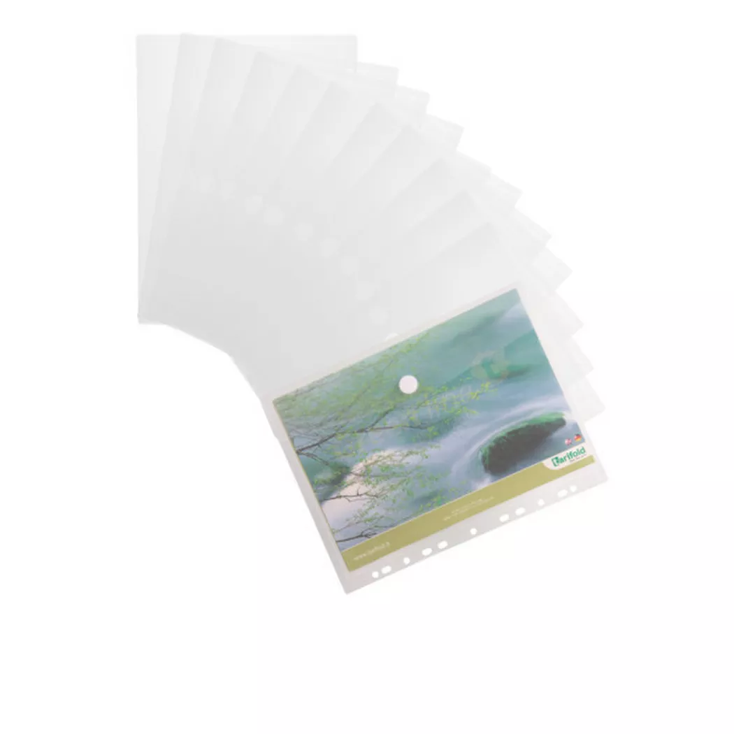 TARIFOLD -  Dokumententasche A4 510230 transparent 12 Stück, One Size