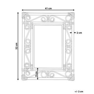 Beliani Miroir en Rotin Boho AMANU  