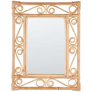 Beliani Miroir en Rotin Boho AMANU  