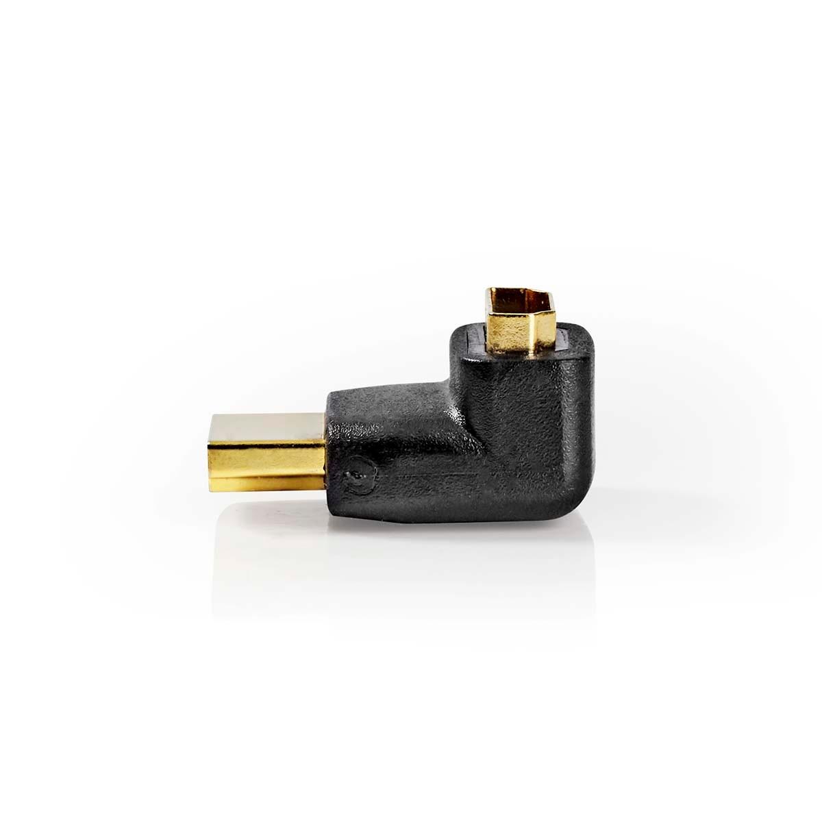 Nedis  Adattatore HDMI™ | Connettore HDMI™ | Uscita HDMI™ | Placcato oro | Angolato di 270° | ABS | Nero | 1 pz. | Scatola 