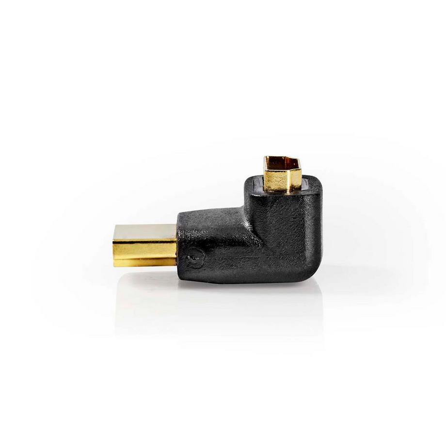 Nedis  HDMI™ Adapter | HDMI™ Connector | HDMI™ Output | Gold Plated | Angled 270° | ABS | Black | 1 pc. | Boîte 