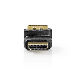Nedis  Adattatore HDMI™ | Connettore HDMI™ | Uscita HDMI™ | Placcato oro | Angolato di 270° | ABS | Nero | 1 pz. | Scatola 