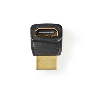 Nedis  Adattatore HDMI™ | Connettore HDMI™ | Uscita HDMI™ | Placcato oro | Angolato di 270° | ABS | Nero | 1 pz. | Scatola 