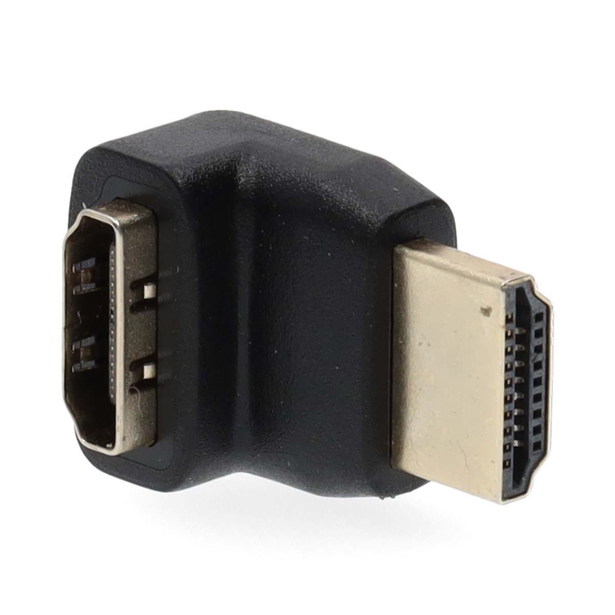 Nedis  Adattatore HDMI™ | Connettore HDMI™ | Uscita HDMI™ | Placcato oro | Angolato di 270° | ABS | Nero | 1 pz. | Scatola 
