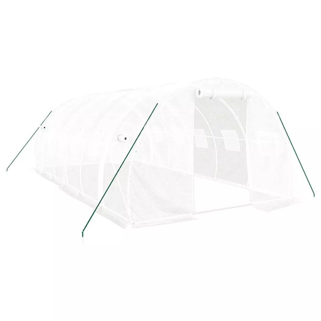 VidaXL - Gewächshaus polyethylen, One Size, Weiss