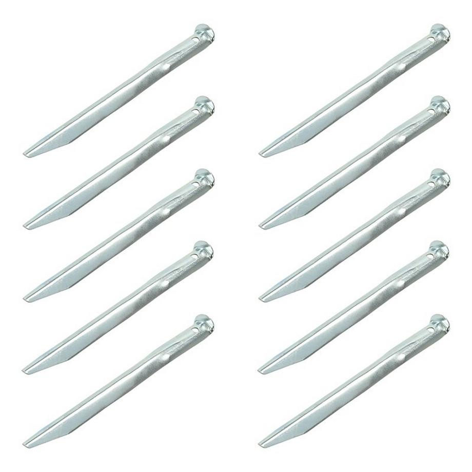 Pricenet  Zelthering 22cm Metall halbrund 10 Stück im Polybeutel 