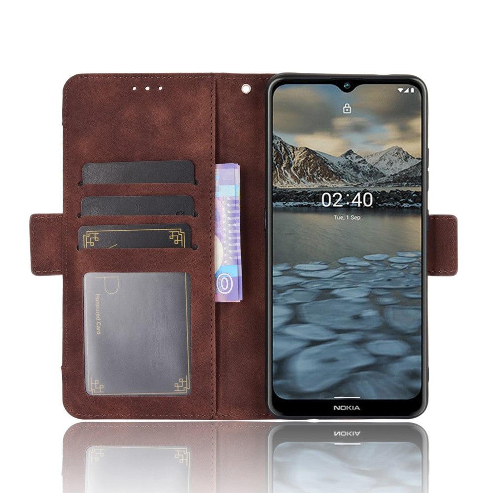 Cover-Discount  Nokia 2.4 - Etui avec de nombreux rangements pour cartes noir 