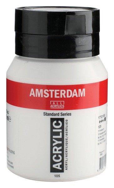 Talens TALENS Acrylfarbe Amsterdam 500ml 17721052 Titanweiss  