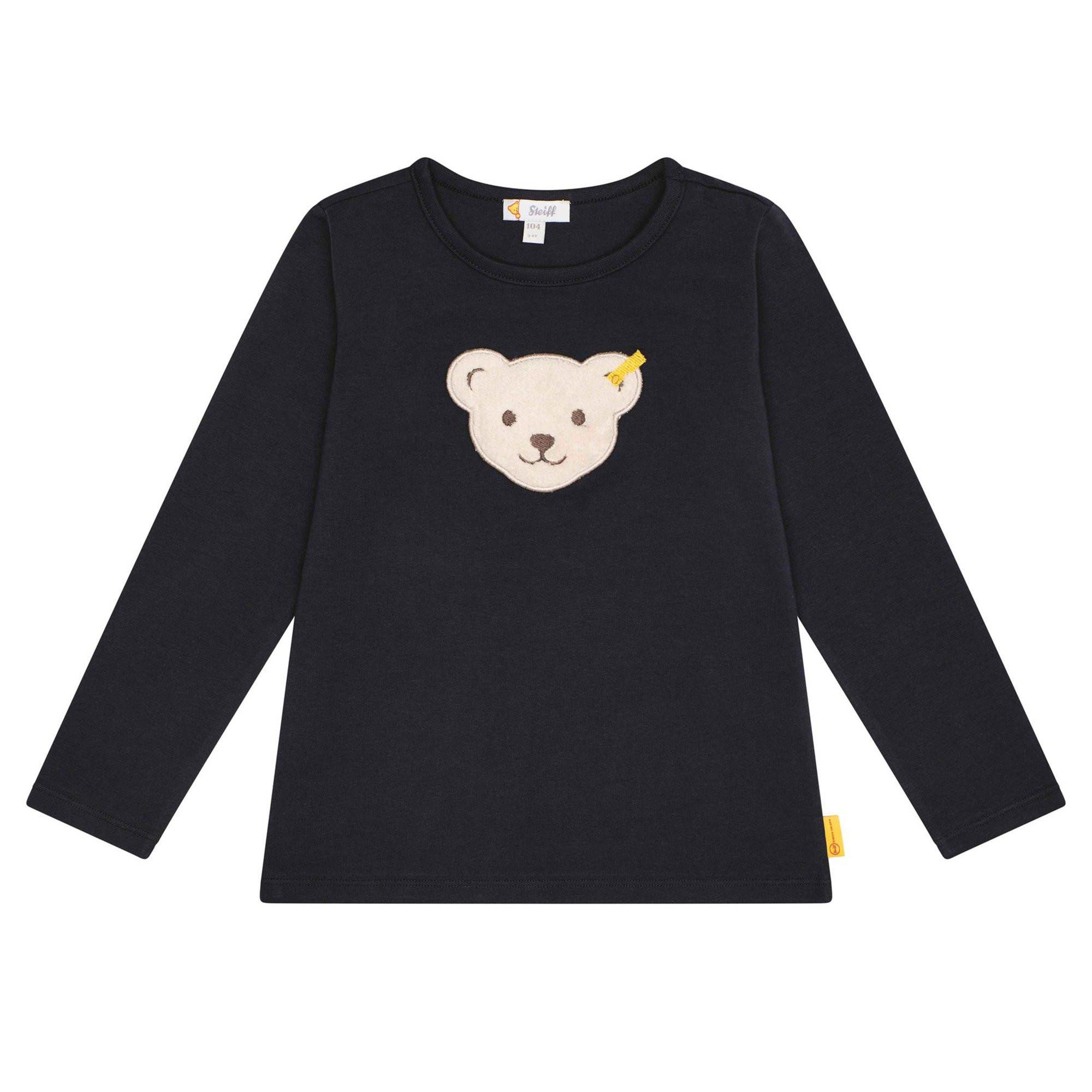 Image of Longsleeve Bequem Sitzend Mädchen Schwarz 104
