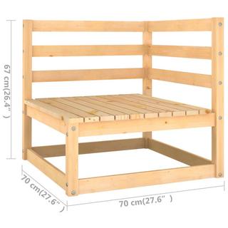 VidaXL Ensemble de meubles de jardin bois de pin  